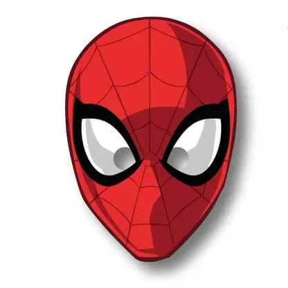 Party papírové masky Spiderman 6 ks
