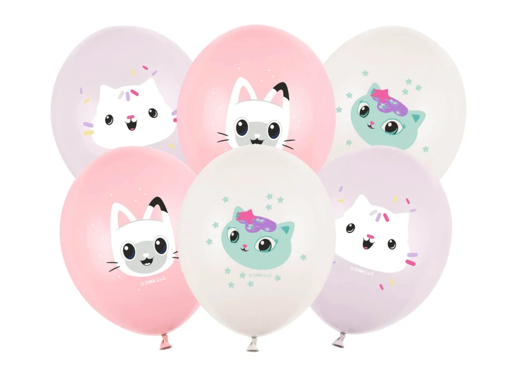 Latexové balonky Gábinin kouzelný domek mix 6ks