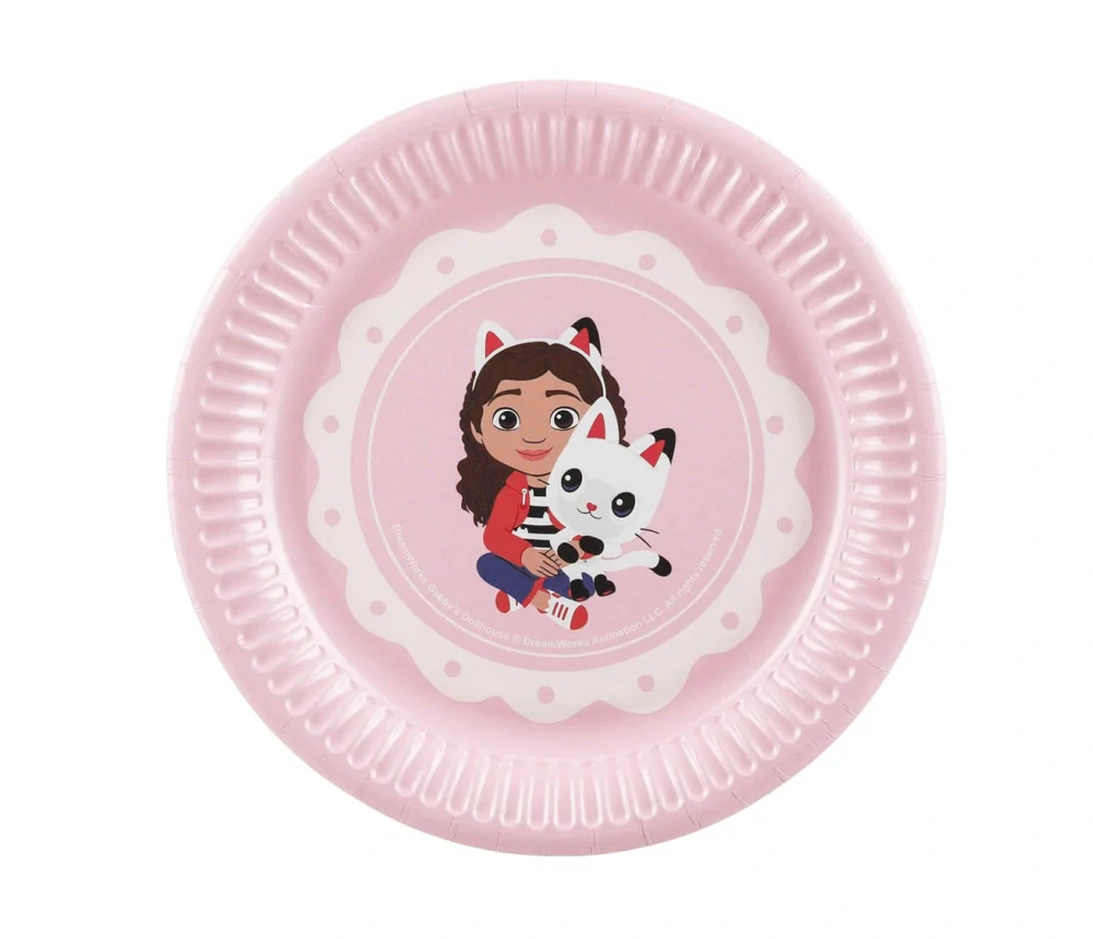 Papírové talíře Gábinin kouzelný domek 18 cm 6 ks
