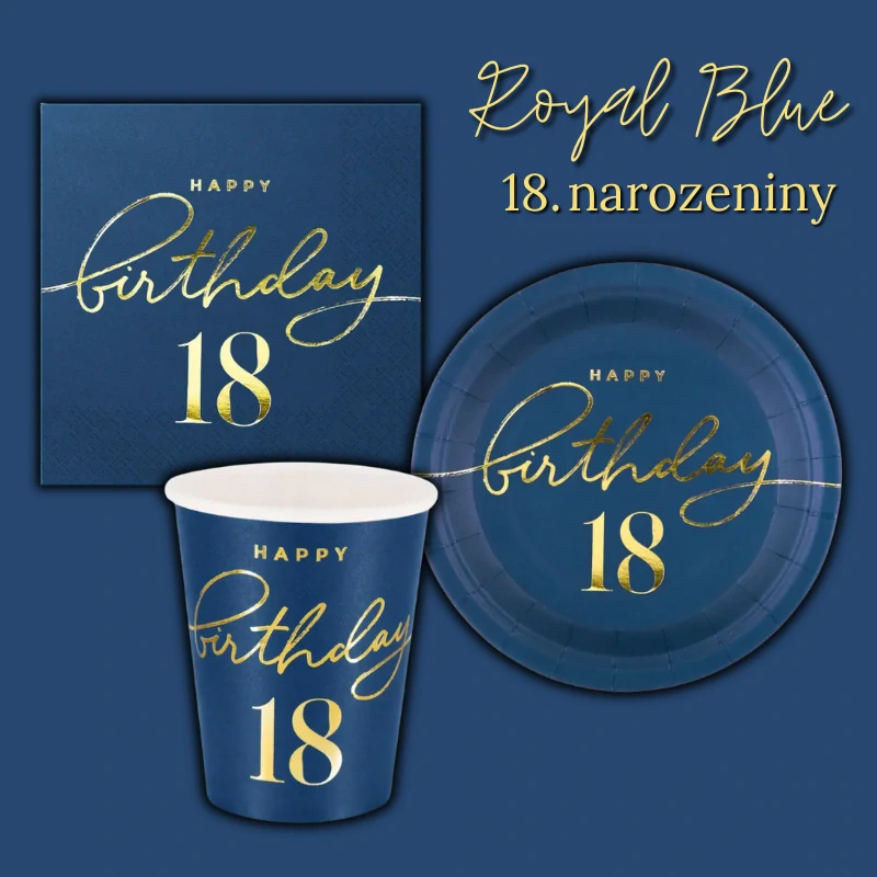 Dekorační sada 18. narozeniny Royal Blue