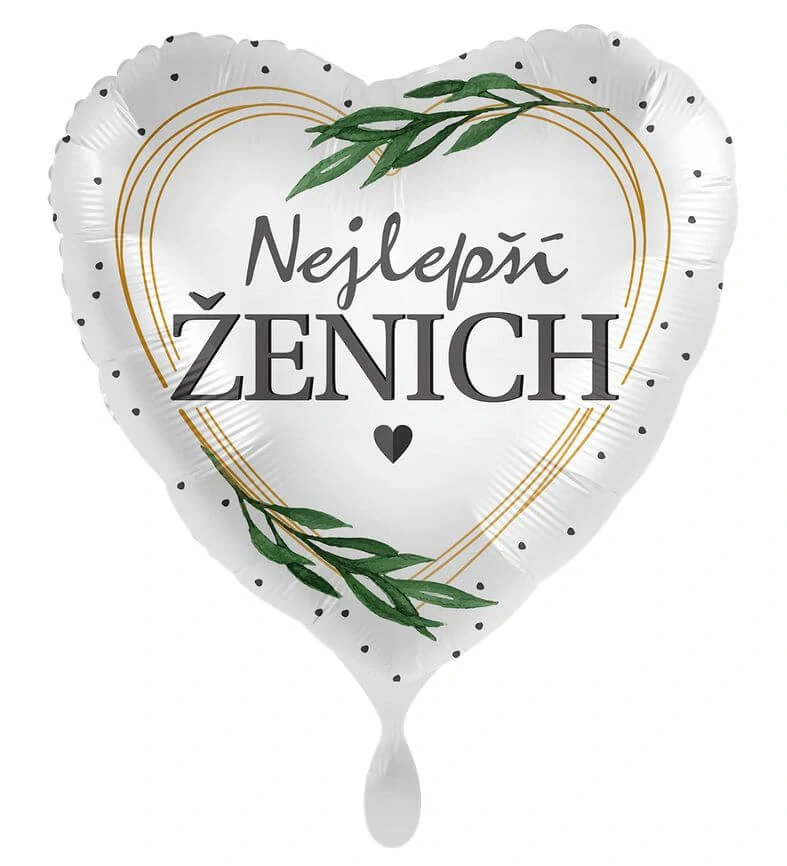 Fóliový balonek Nejlepší ženich CZ 43 cm