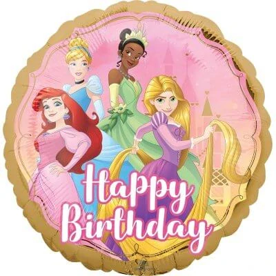 Fóliový balónek kruh Disney princezny HB - 43 cm