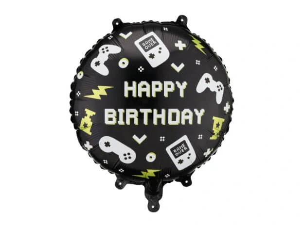 Fóliový balónek Gamer - Happy Birthday 35cm