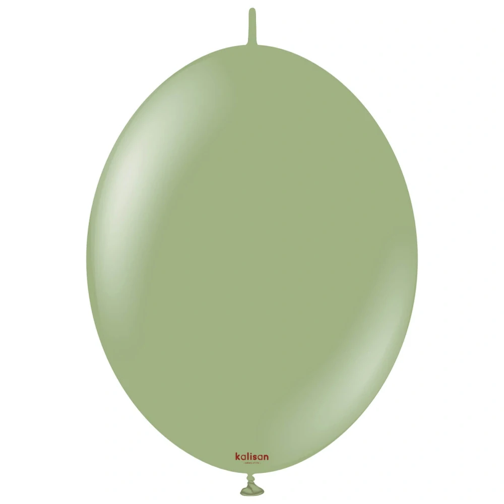 Dekorační spojovací balonky Retro eukalyptově zelená 30 cm/12" 50 ks