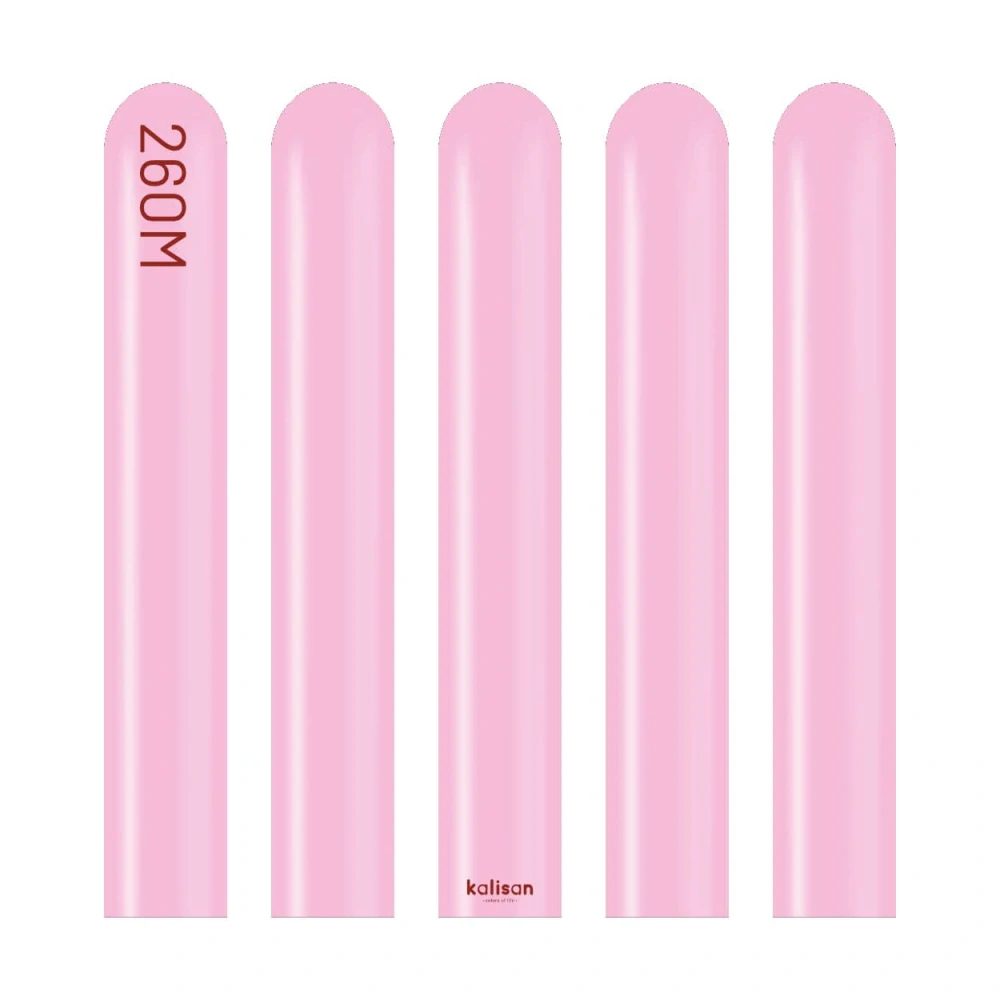 Dekorační modelovací balonky candy růžové 260M 100 ks