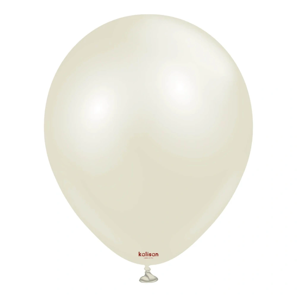 Dekorační perleťový balonek slonovinová kost 30 cm/12"