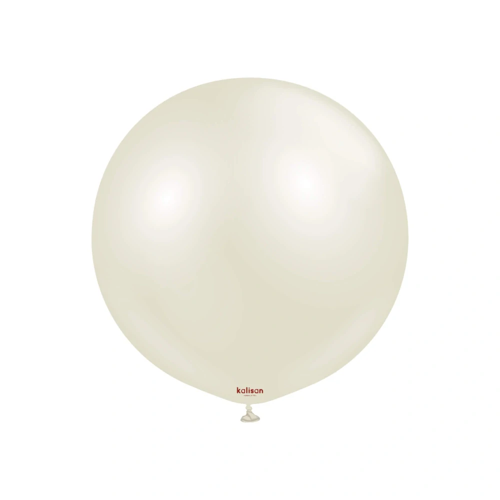 Dekorační perleťový balonek slonovinová kost 45 cm/18"