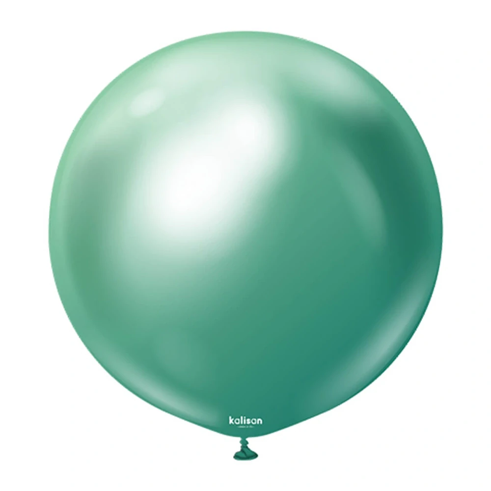 Dekorační chromový balonek zelený 60 cm/24"