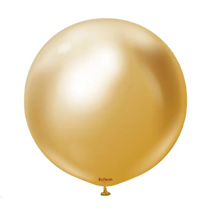 Dekorační balonek chromový zlatý 90 cm/36"