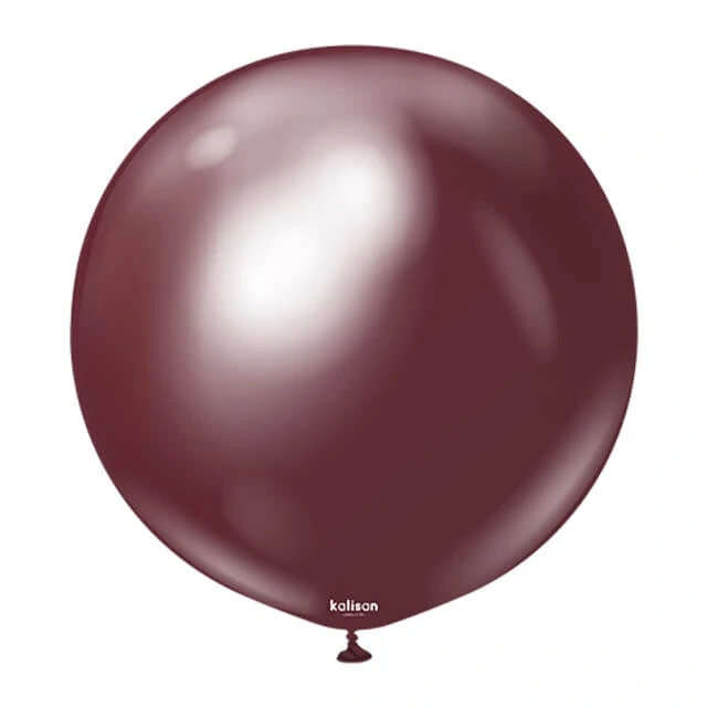 Dekorační chromový balonek vínový 90 cm/36"