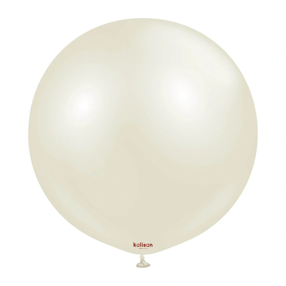 Dekorační perleťový balonek slonovinová kost 90 cm/36"