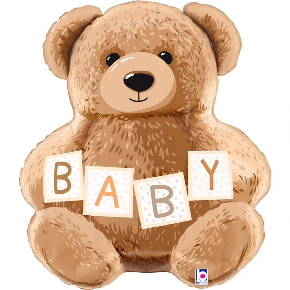 Fóliový balonek Medvídek s nápisem Baby 61 cm