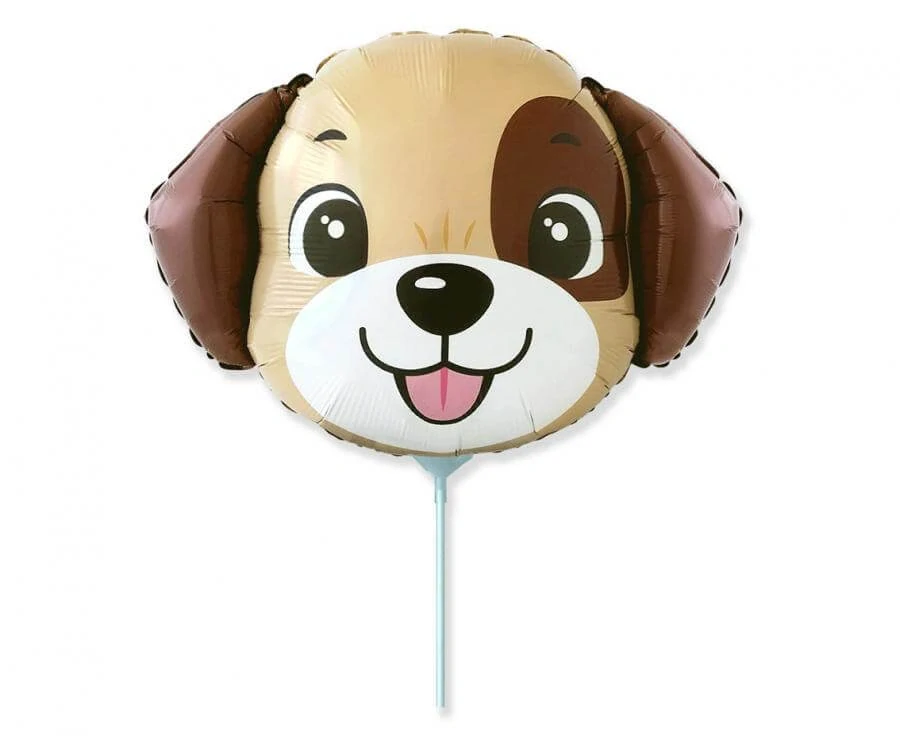 Fóliový balónek MINI hlava pejska 35 cm