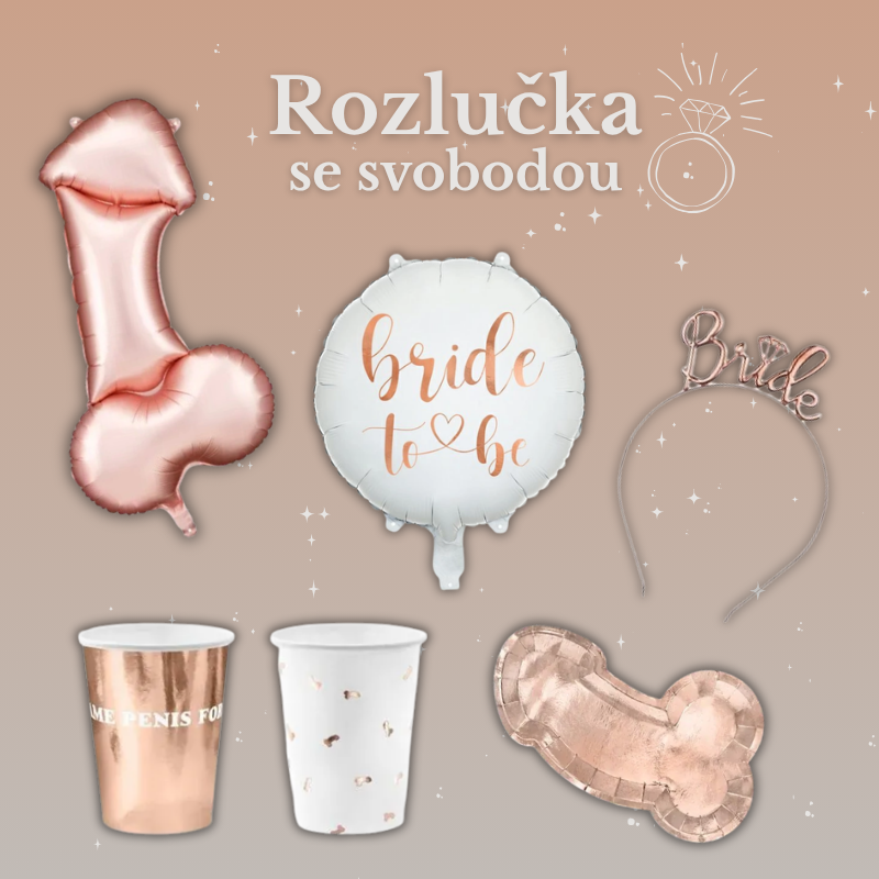 Dekorační sada Rozlučka se svobodou