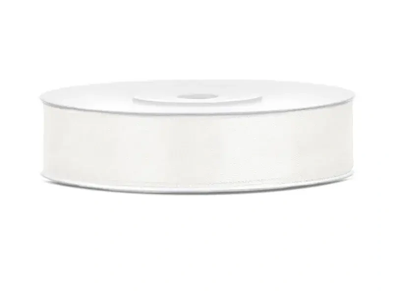 Saténová stuha krémová 12 mm × 25 m