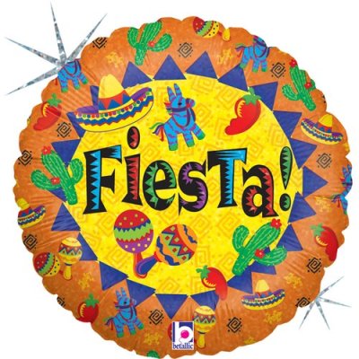 Fóliový balónek kruh Fiesta 46 cm