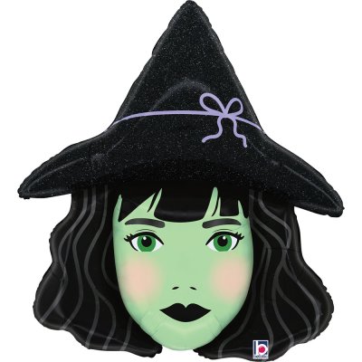 Fóliový balónek - Halloween Čarodějka 84 cm