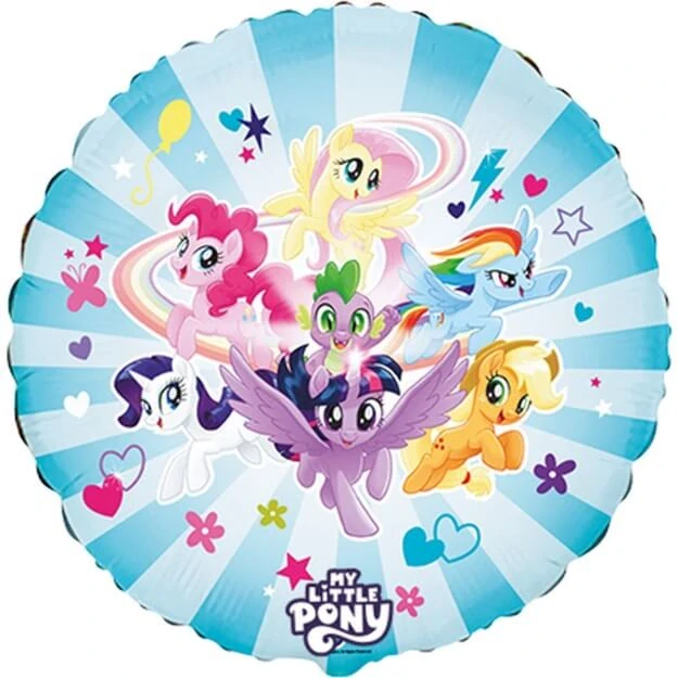 Fóliový balonek kulatý My Little Pony Rainbow 46 cm