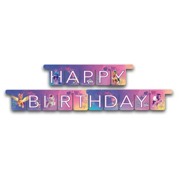 Girlanda Happy Birthday My Little Pony Rainbow