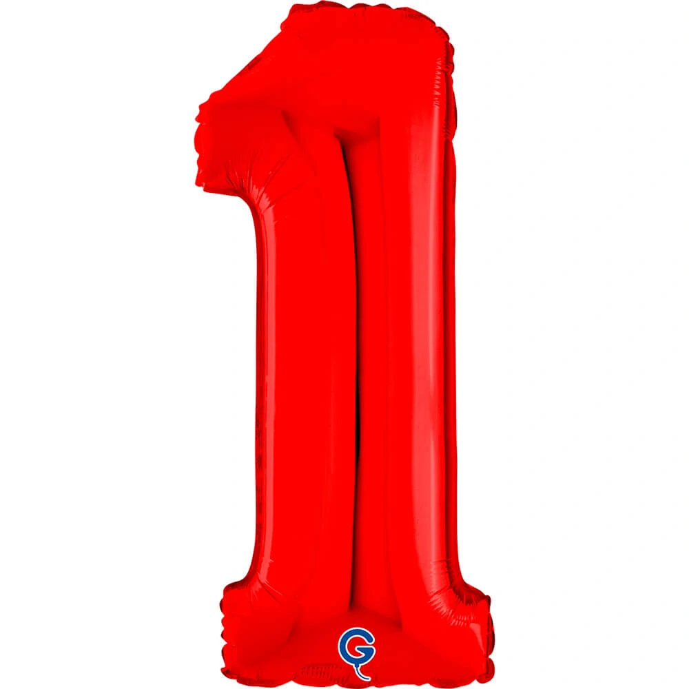 Fóliová číslice Červená 1 - 66 cm