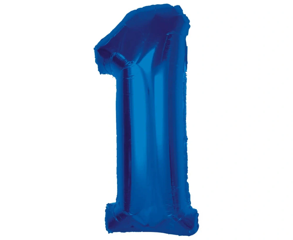 Fóliová číslice Modrá 1 - 92 cm