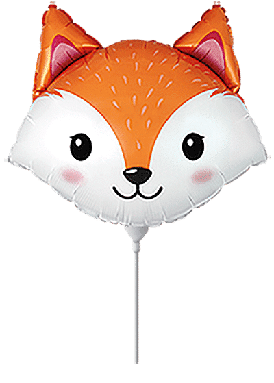 Fóliový balónek MINI Liška hlava 23 cm