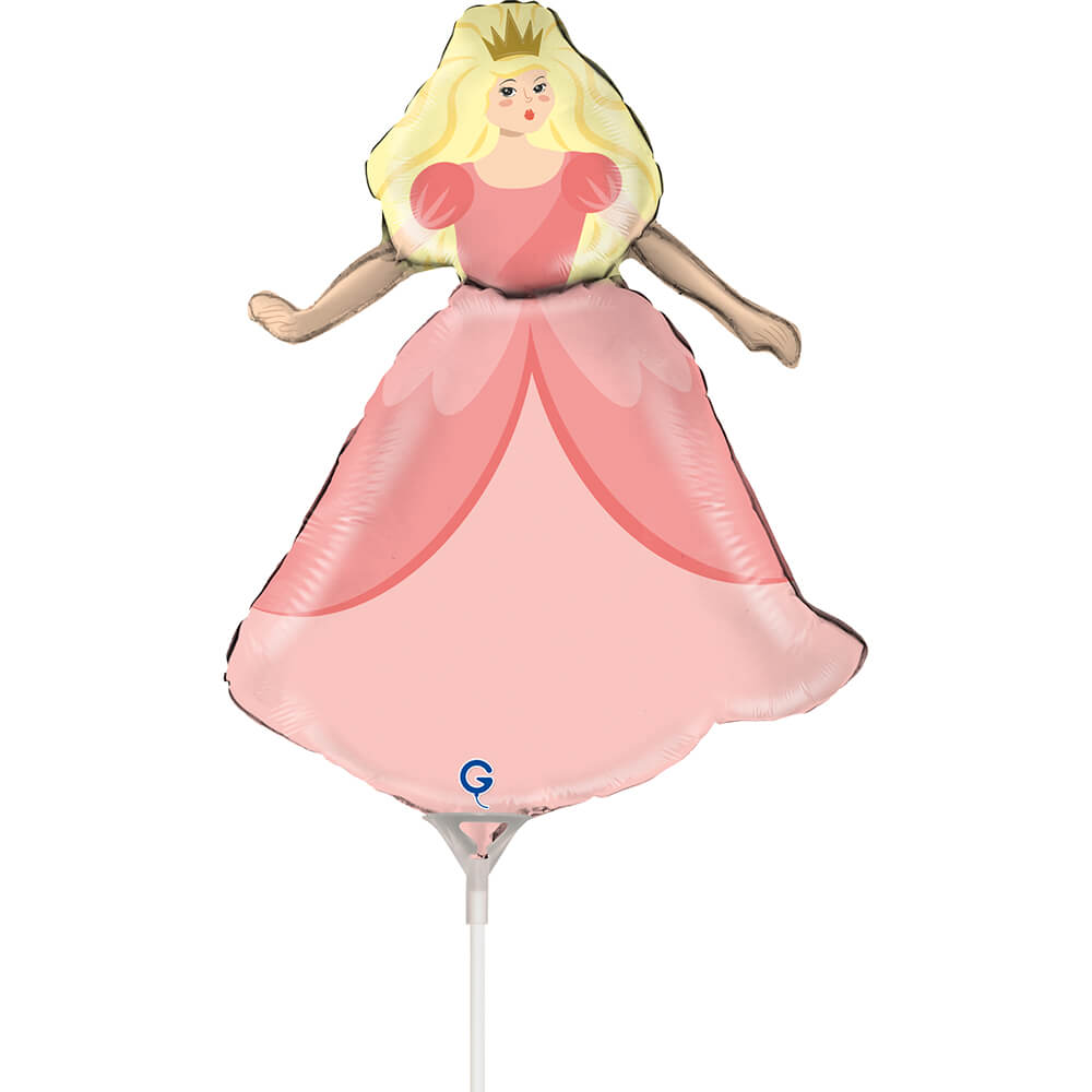 Fóliový balónek MINI Princezna růžová 35 cm