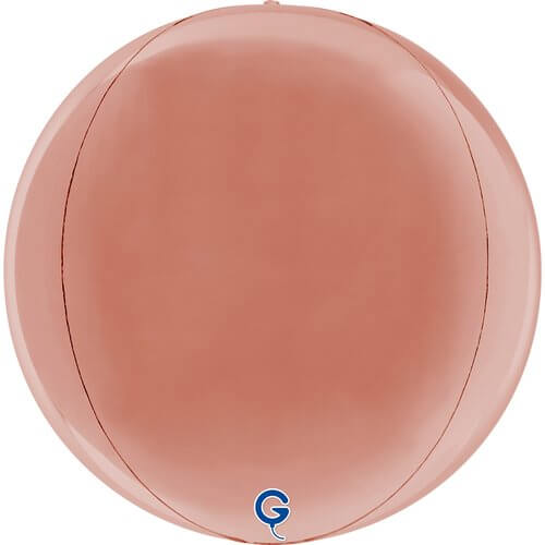 Fóliový balónek Koule rosegold 38 cm