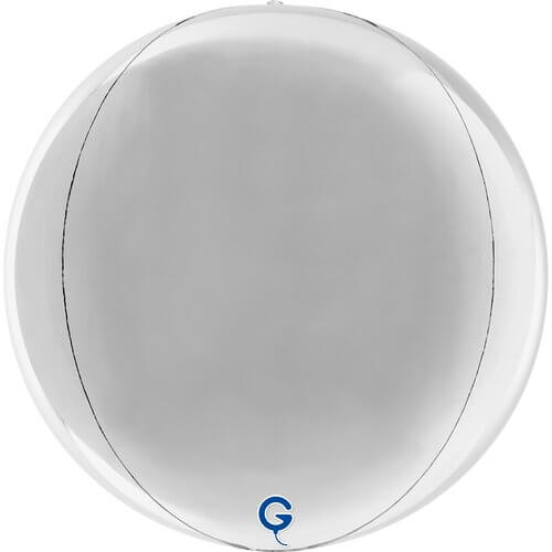 Fóliový balónek Koule stříbrná 29 cm