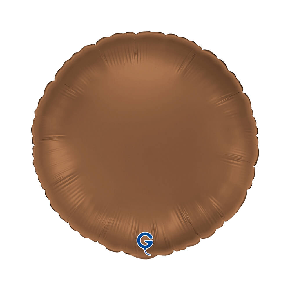 Fóliový balónek Kruh hnědý 46 cm