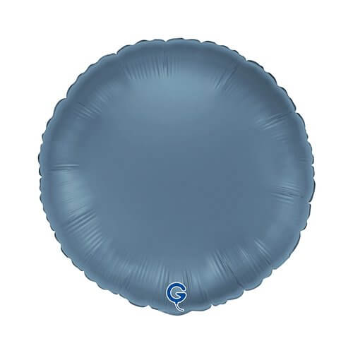 Fóliový balónek Kruh džínově modrý 46 cm