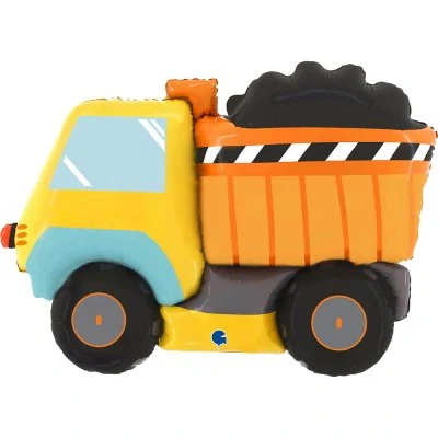 Fóliový balónek nákladní auto žluté 86 cm