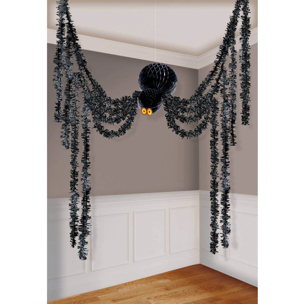 Závěsná dekorace na Halloween pavouk 360 cm