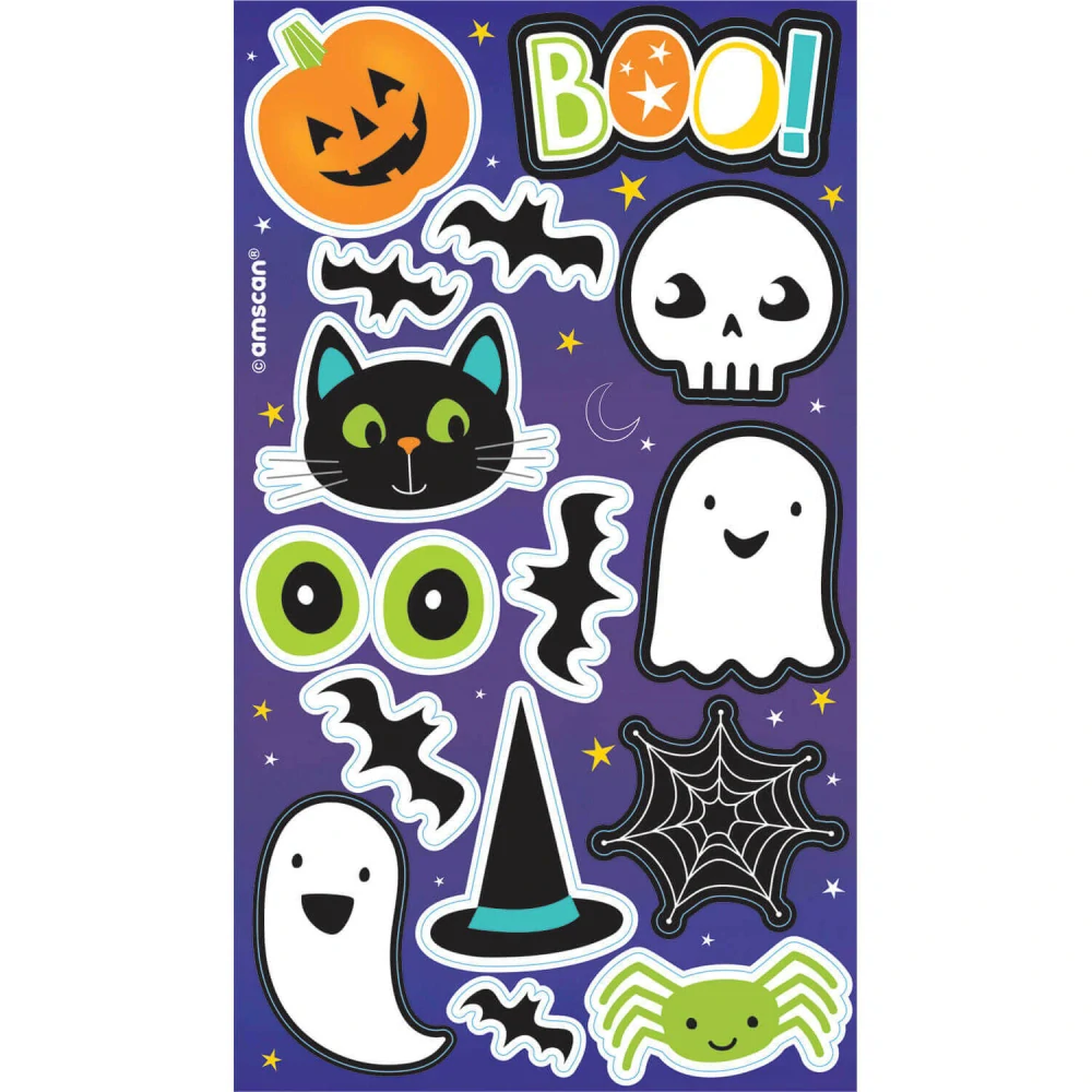 Halloweenské samolepky 60 ks