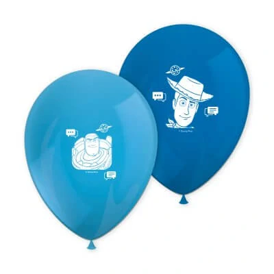 Latexové balónky Příběh hraček 5 modré 26 cm - 8 ks