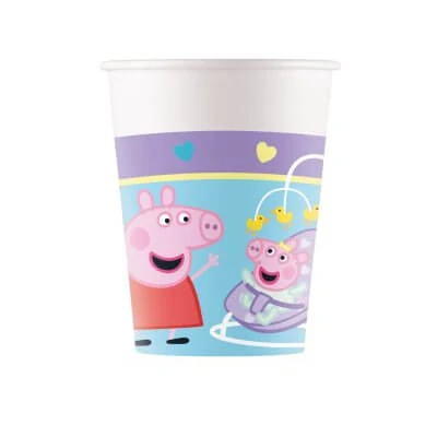 Papírové kelímky Prasátko Peppa Baby Evie 8 ks