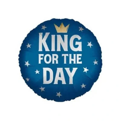 Fóliový balónek kruh King for the Day 46 cm