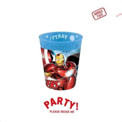 Udržitelné kelímky Avengers 4 ks