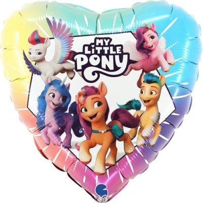 Fóliový balonek srdce My Little Pony 46 cm