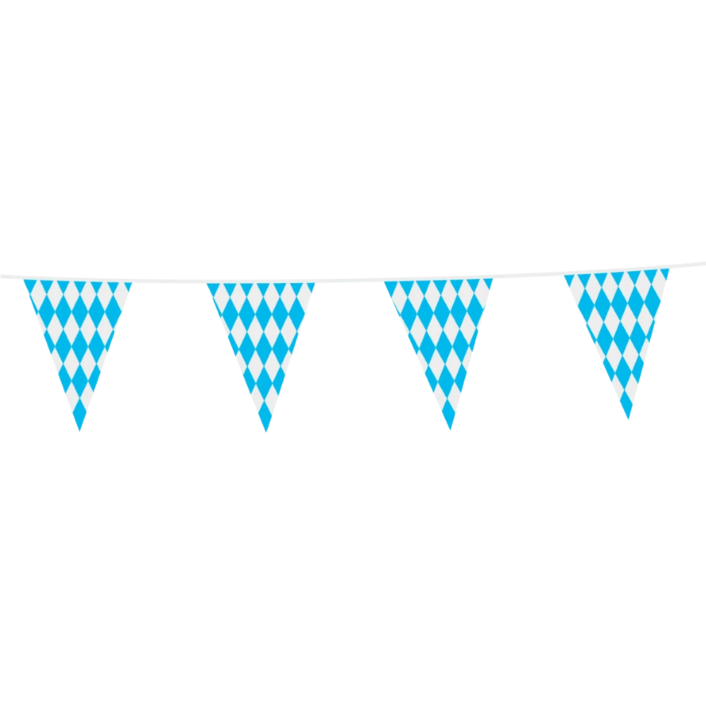 Vlaječková girlanda Oktoberfest Bavaria 20 × 30 cm - 10 m