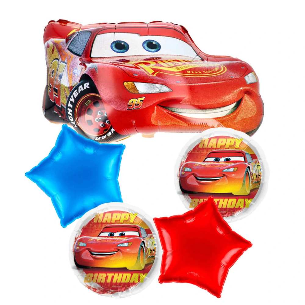 Sada foliových balonků Cars 5 ks