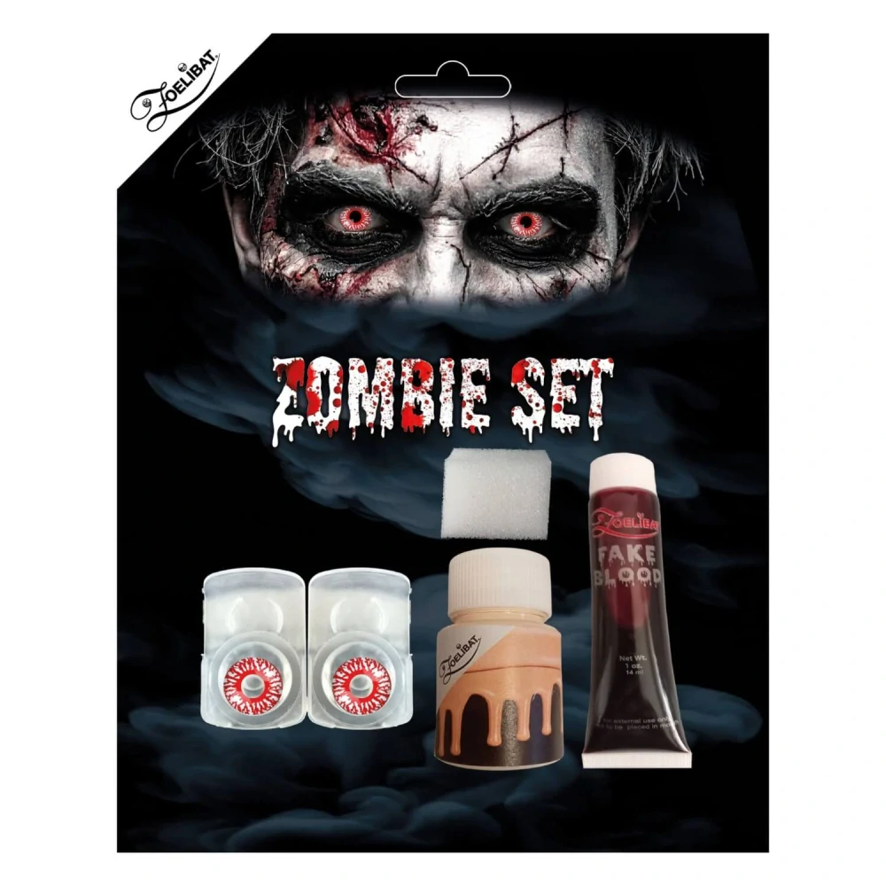Sada na líčení Umělá krev a čočky Zombie