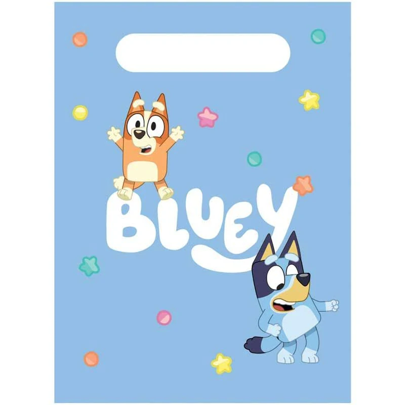 Dárkové tašky modré Bluey Hooray 8 ks