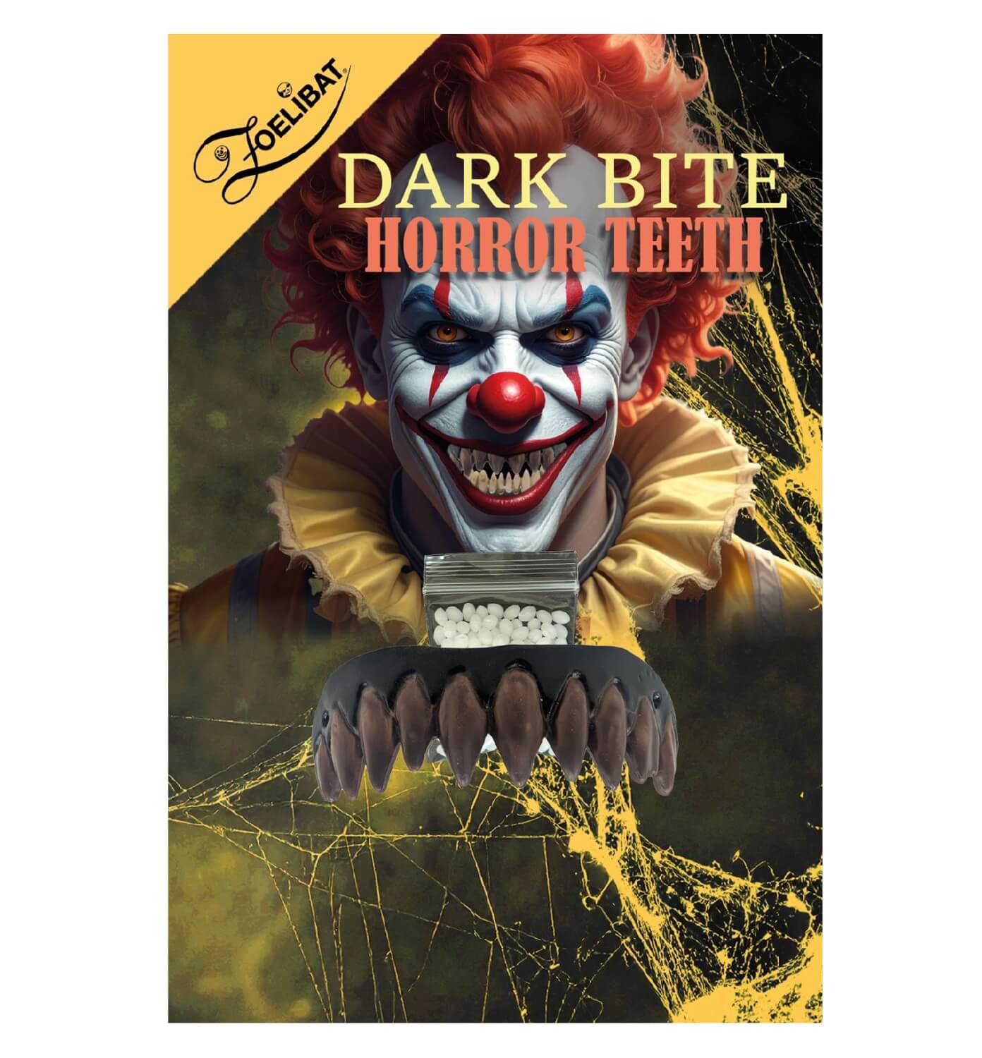 Klaunovské zuby Dark Bite horní čelist
