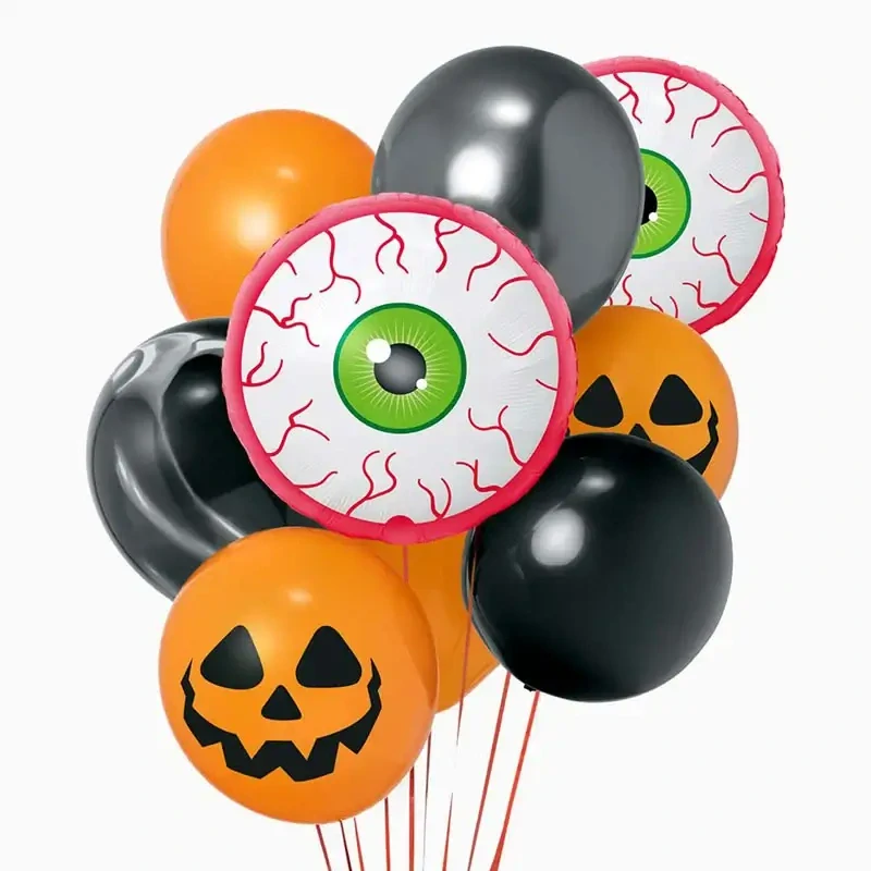 Sada balónků Halloween Oči a dýně 10 ks
