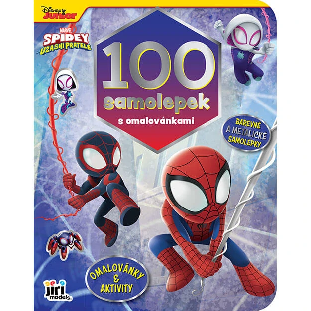 Samolepky s omalovánkami Spidey 100 ks
