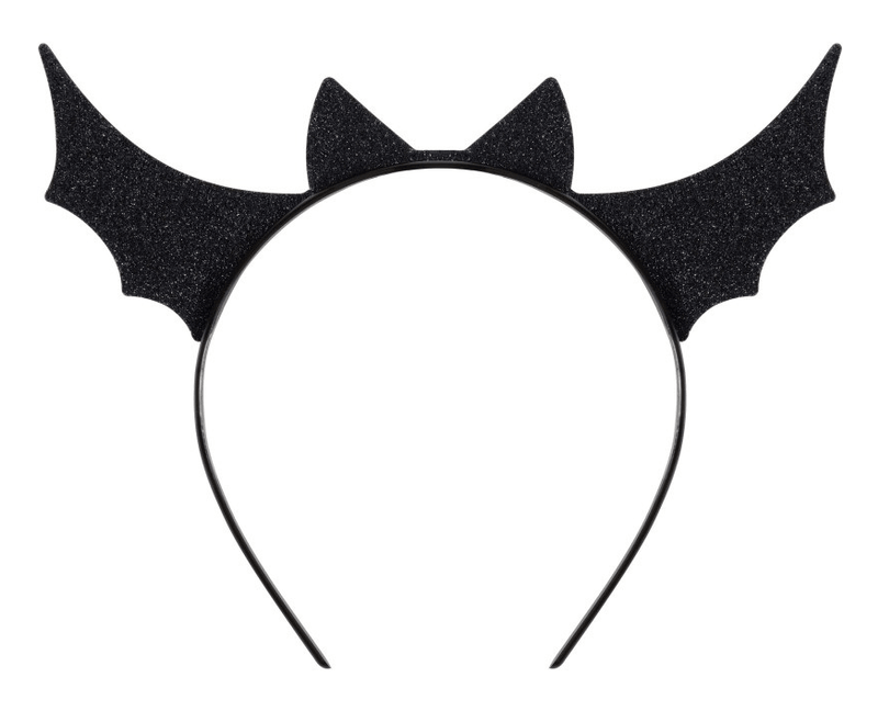 Čelenka Halloween Netopýr černá