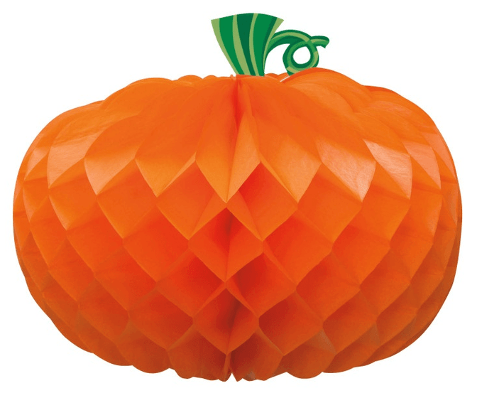 Papírová dekorace Halloween dýně 27 cm