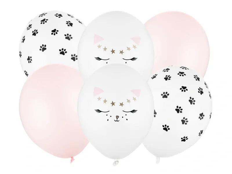 Latexové balonky Kočička 30 cm 6 ks