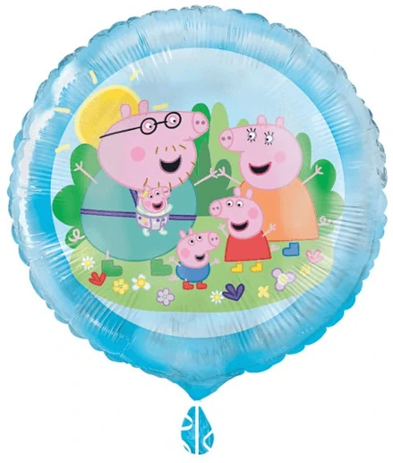 Fóliový balónek Prasátko Pepina kruh 45 cm